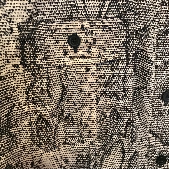 Michael Kors/Vintage-Reptile print short sleeve blouse- Office-Casual-Size Small - Picture 4 of 10